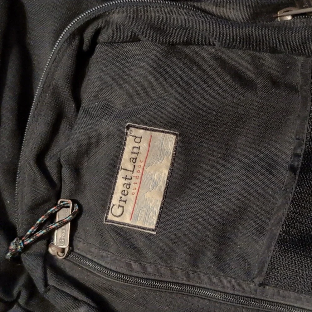GreatLand Outdoor Convertible Travel Bag Backpack Black Nylon Medium Lightweight